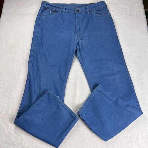 Levi’s Vintage Orange tab 1984 Blue Jeans men’s size 38x31 Skosh More Room USA - Picture 3 of 9